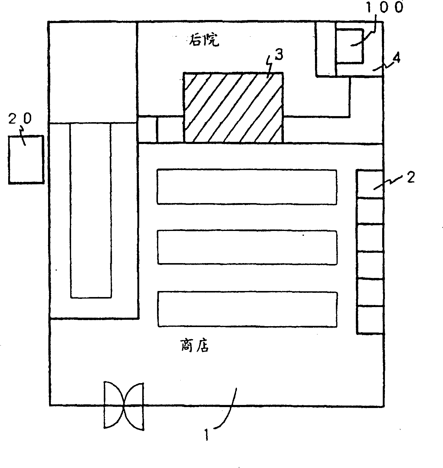 Refrigerator system for store