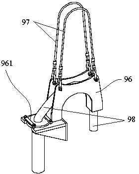 Top drive cable saddle frame