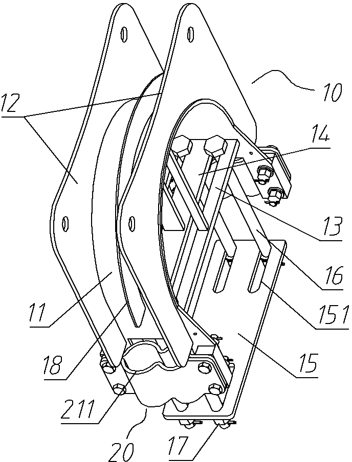 Top drive cable saddle frame