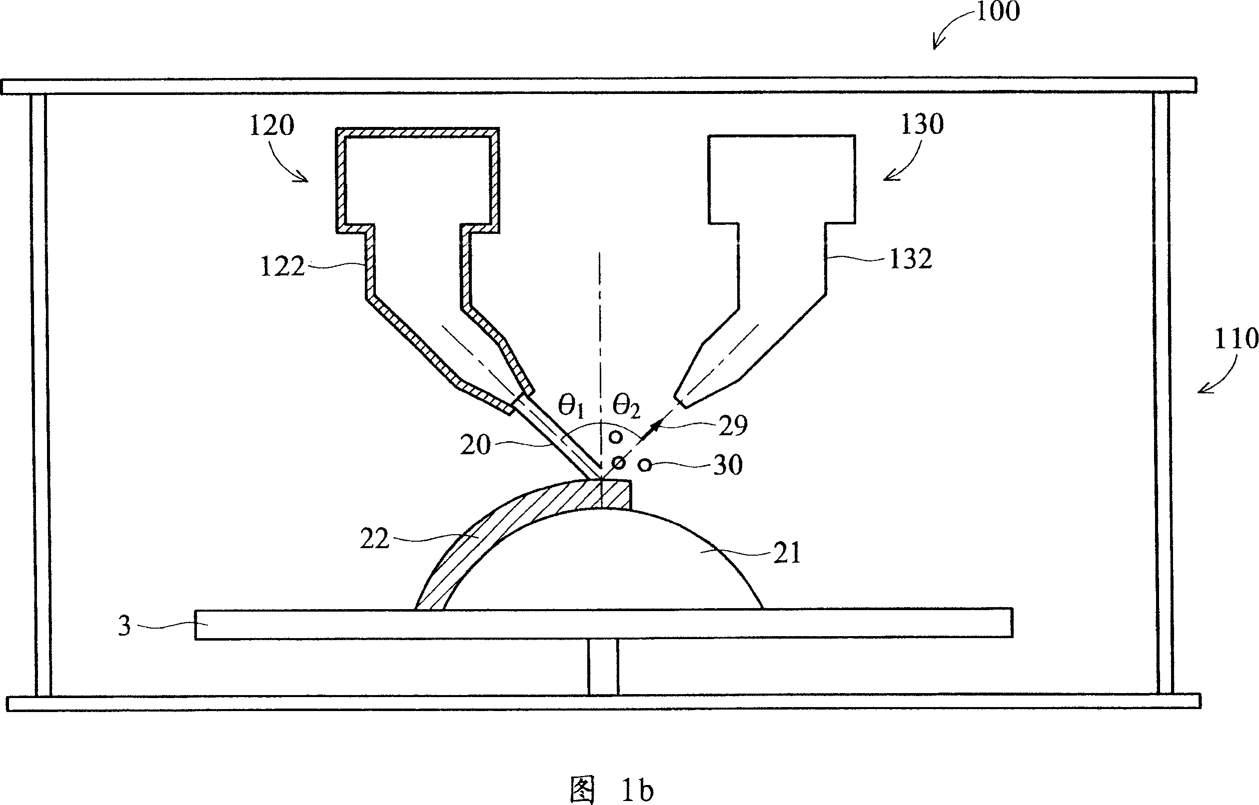 Plasma film coating device and method