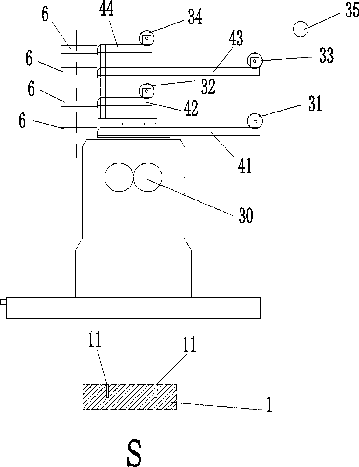 Rotary drawing film blowing production technology