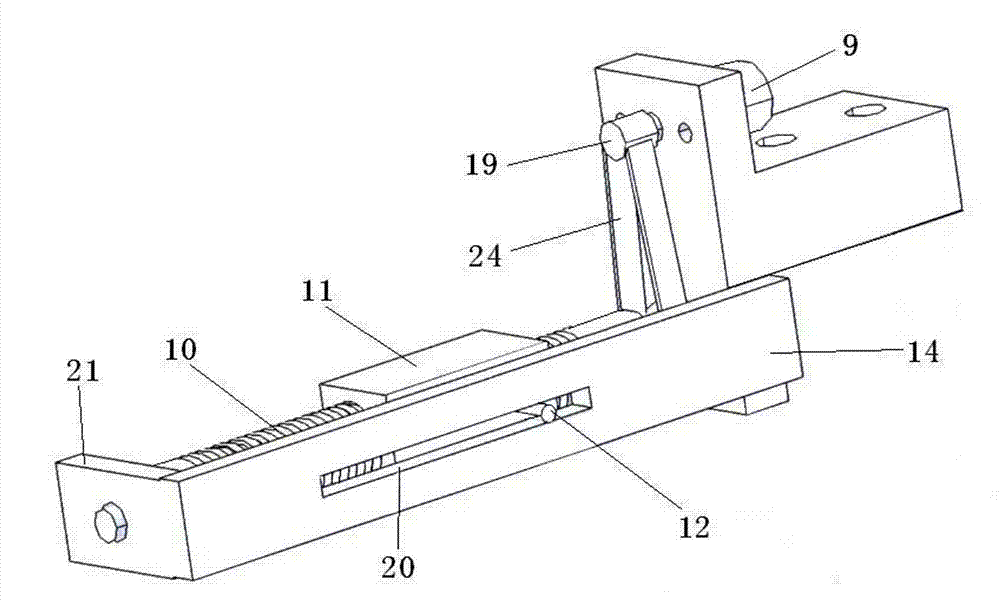 Lead-screw-utilized twisting machine hand claw with fixed wiring harness position