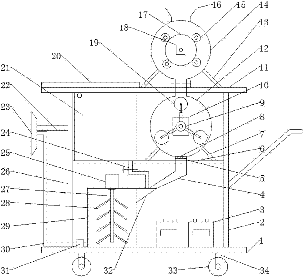 Agricultural integrated water-fertilizer sprinkling apparatus