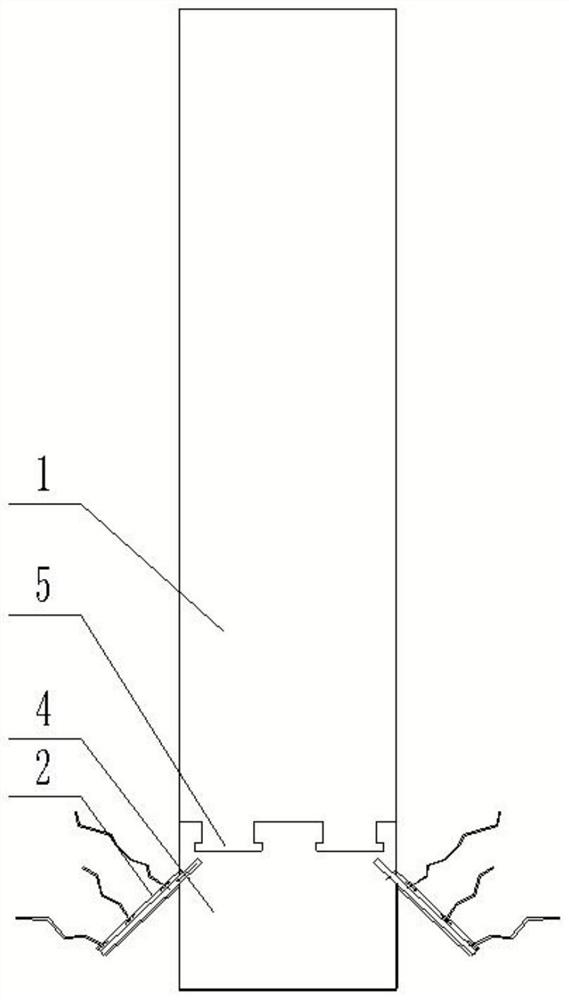 An anchor-casting integrated structure and construction method of plastic concrete underground diaphragm wall