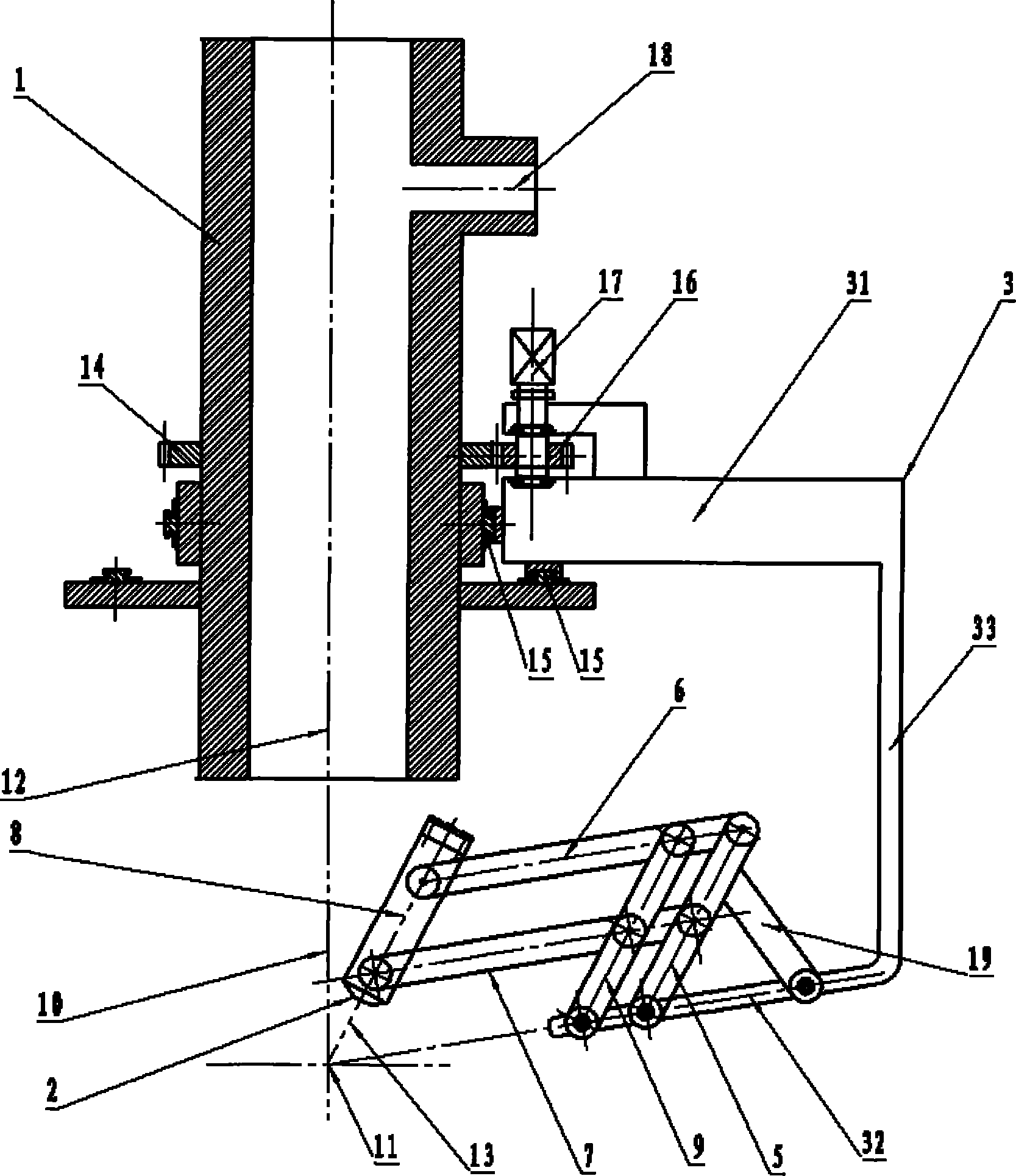 Laser cladding lateral powder feed processing head