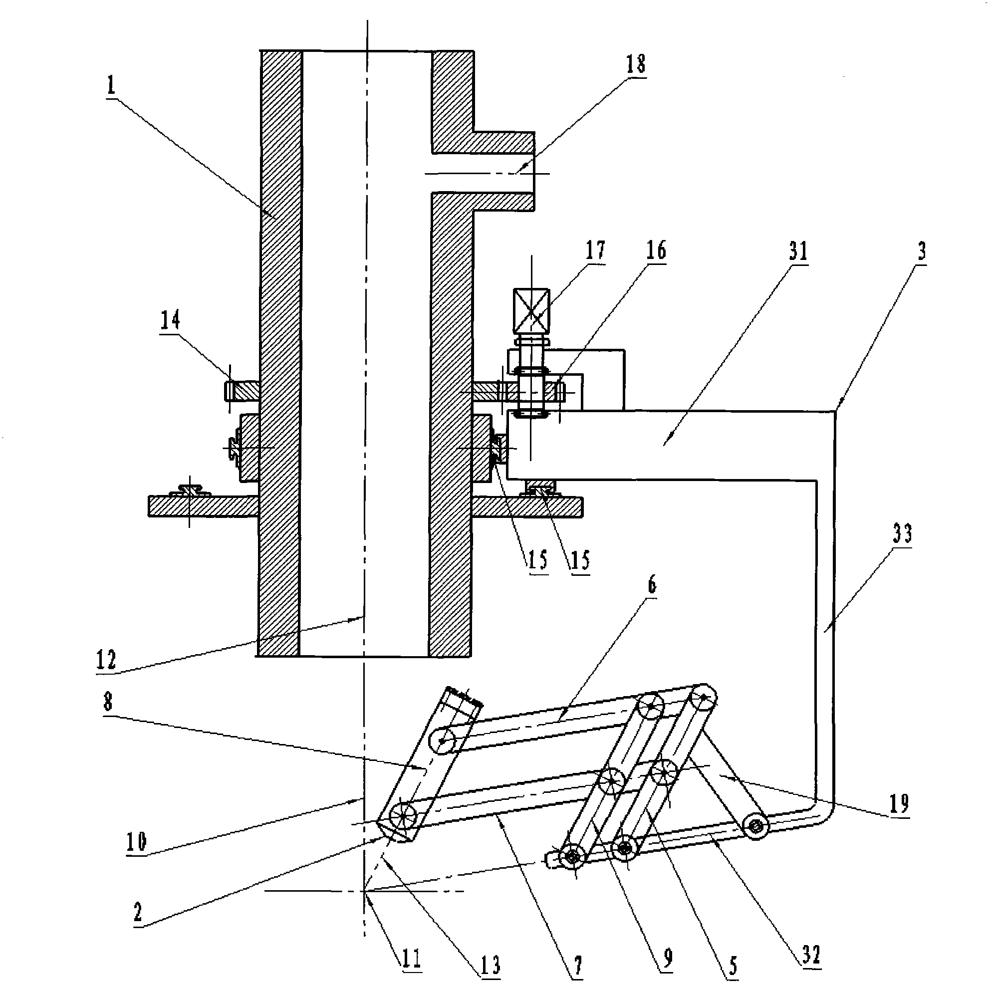 Laser cladding lateral powder feed processing head