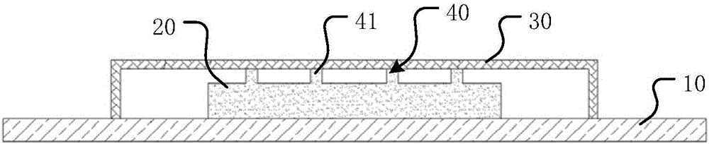 Cooling structure of package chip