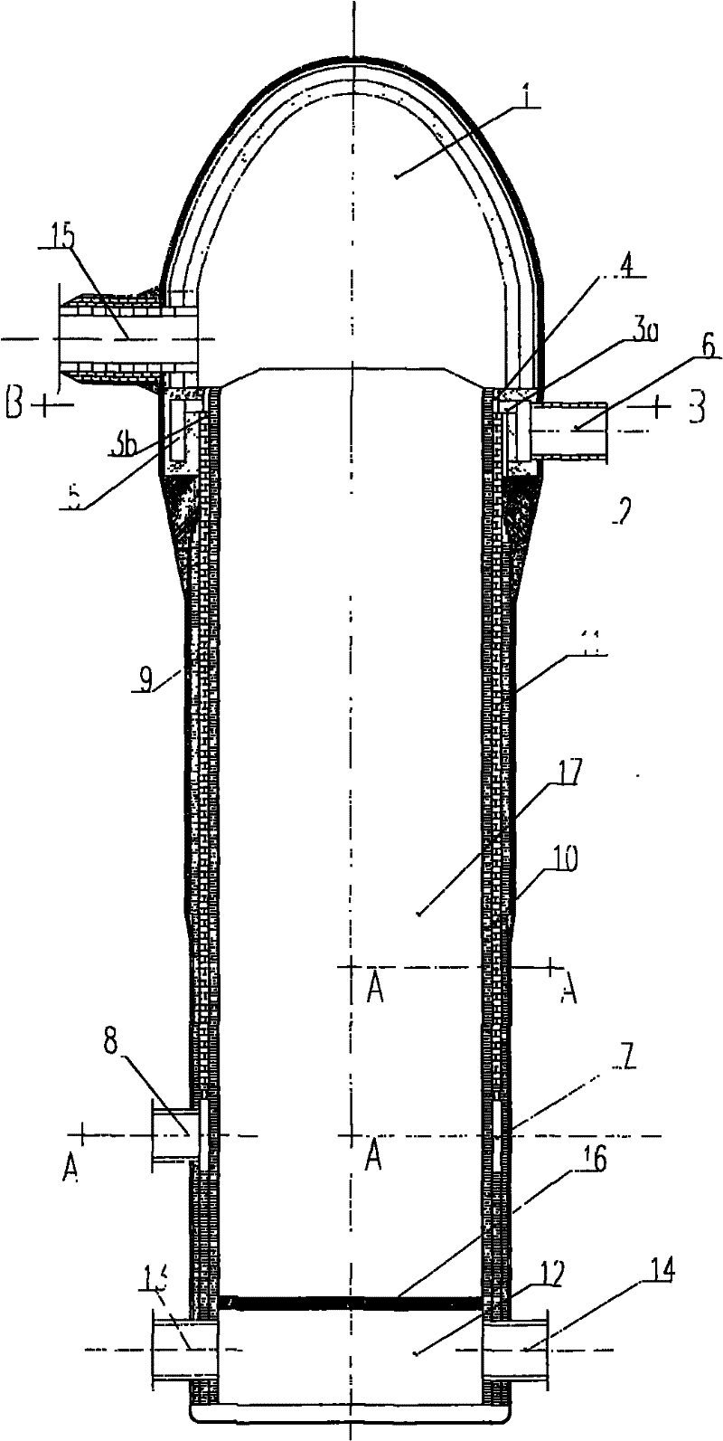 High-wind-temperature hot blast heater with automatic air preheater