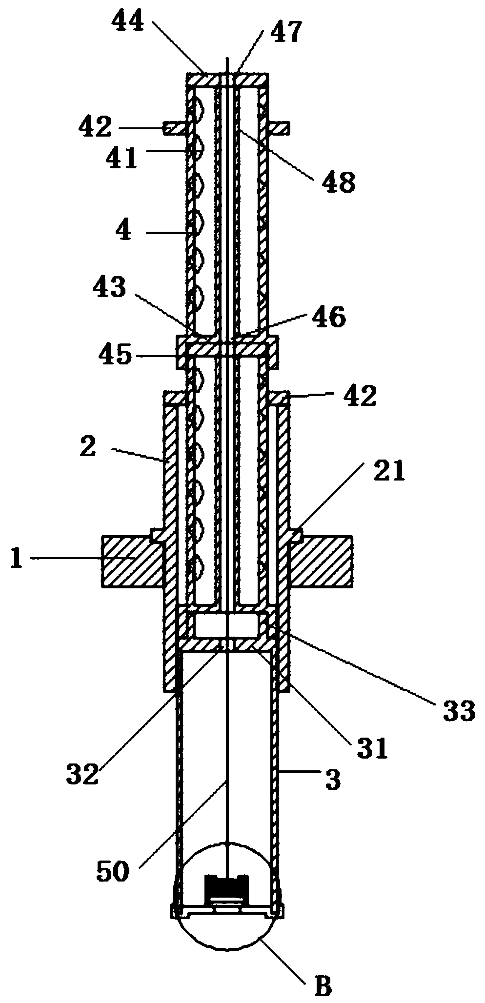 Water quality sampling device for environmental protection detection