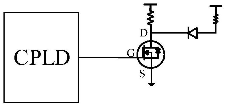 Hard disk indicator light control circuit, method and equipment