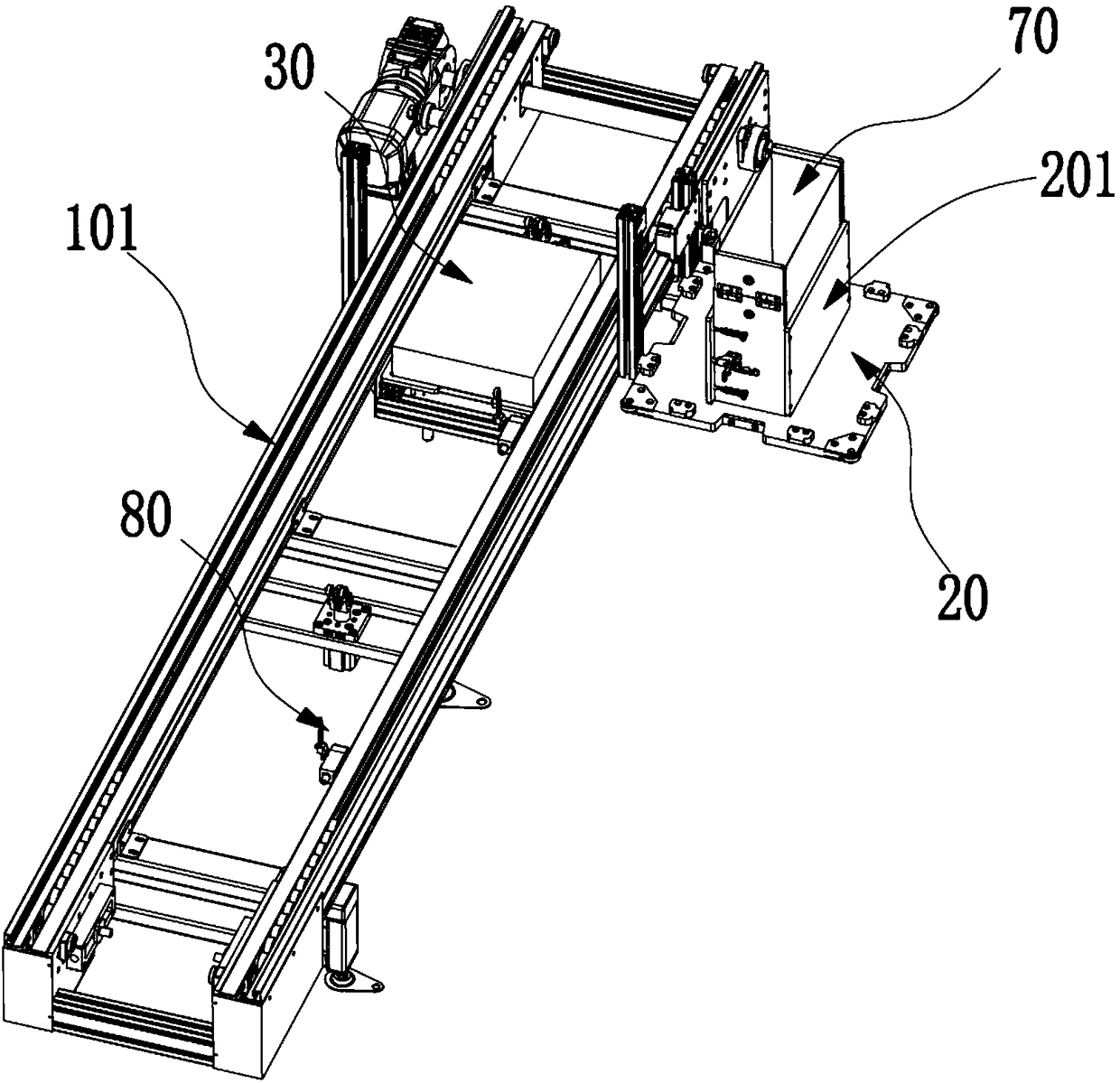 Full-automatic particle secondary balance weight packaging equipment and balance weight packaging method thereof