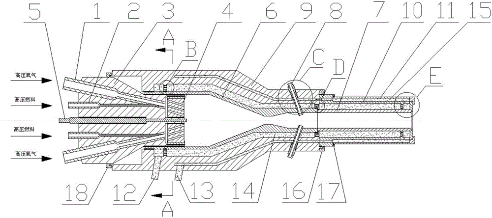 Novel hypersonic flame spraying gun