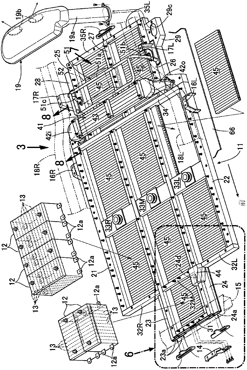 Battery cooling structure