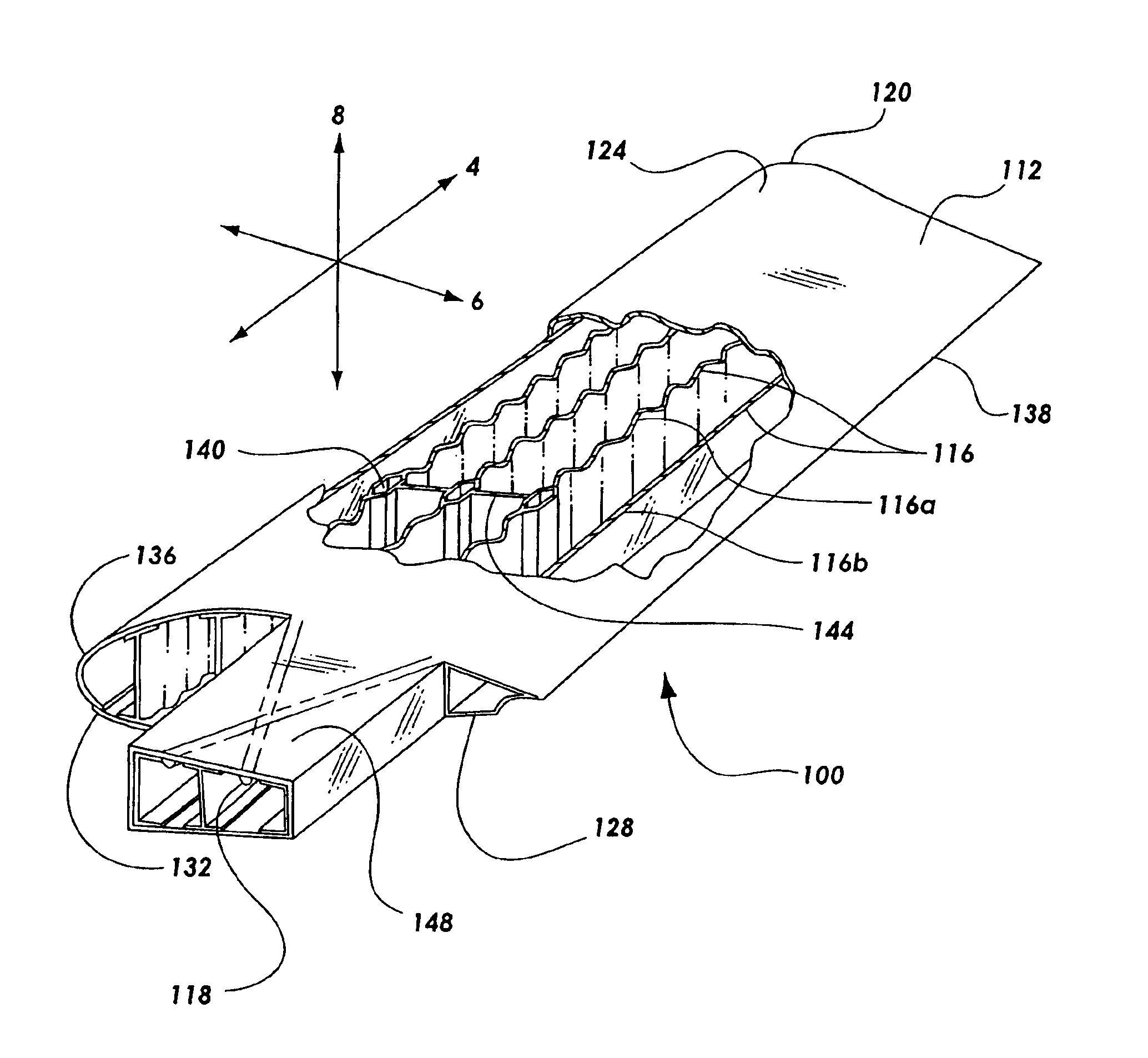 Single piece co-cure composite wing