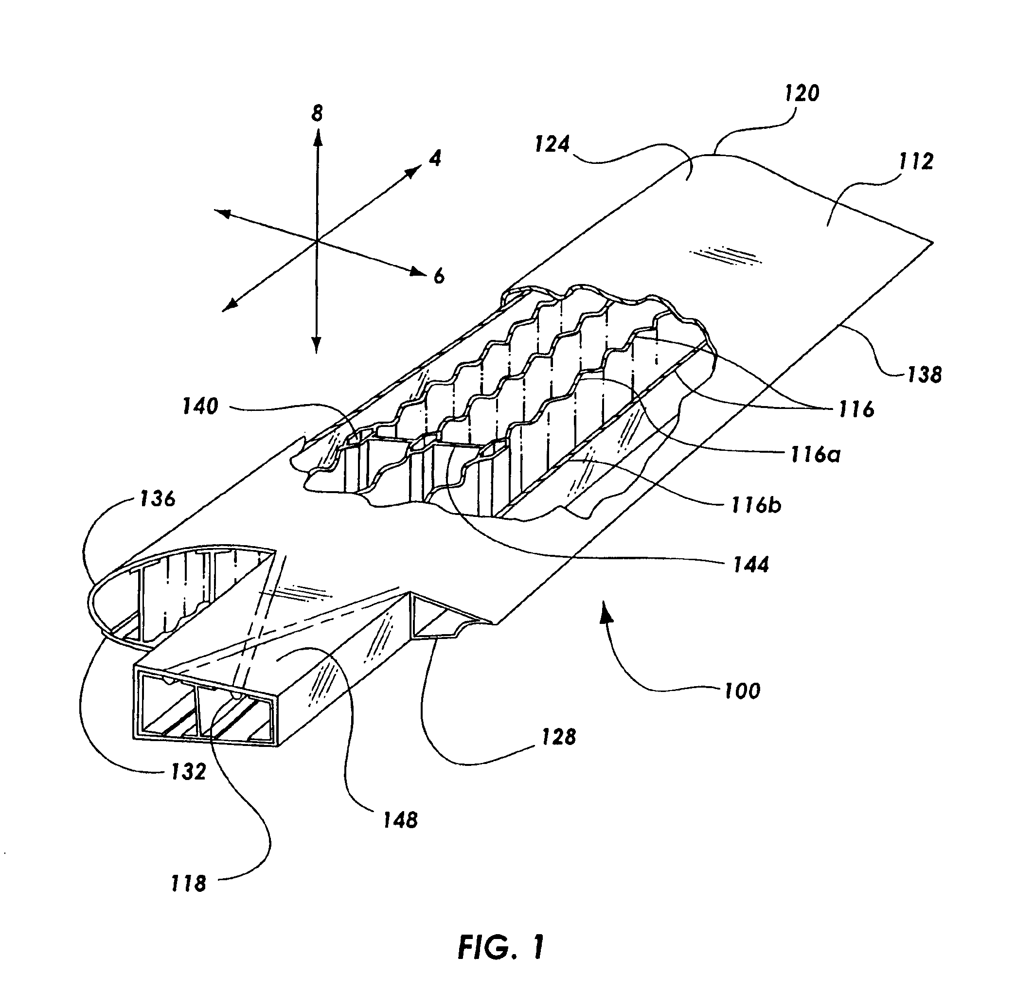 Single piece co-cure composite wing