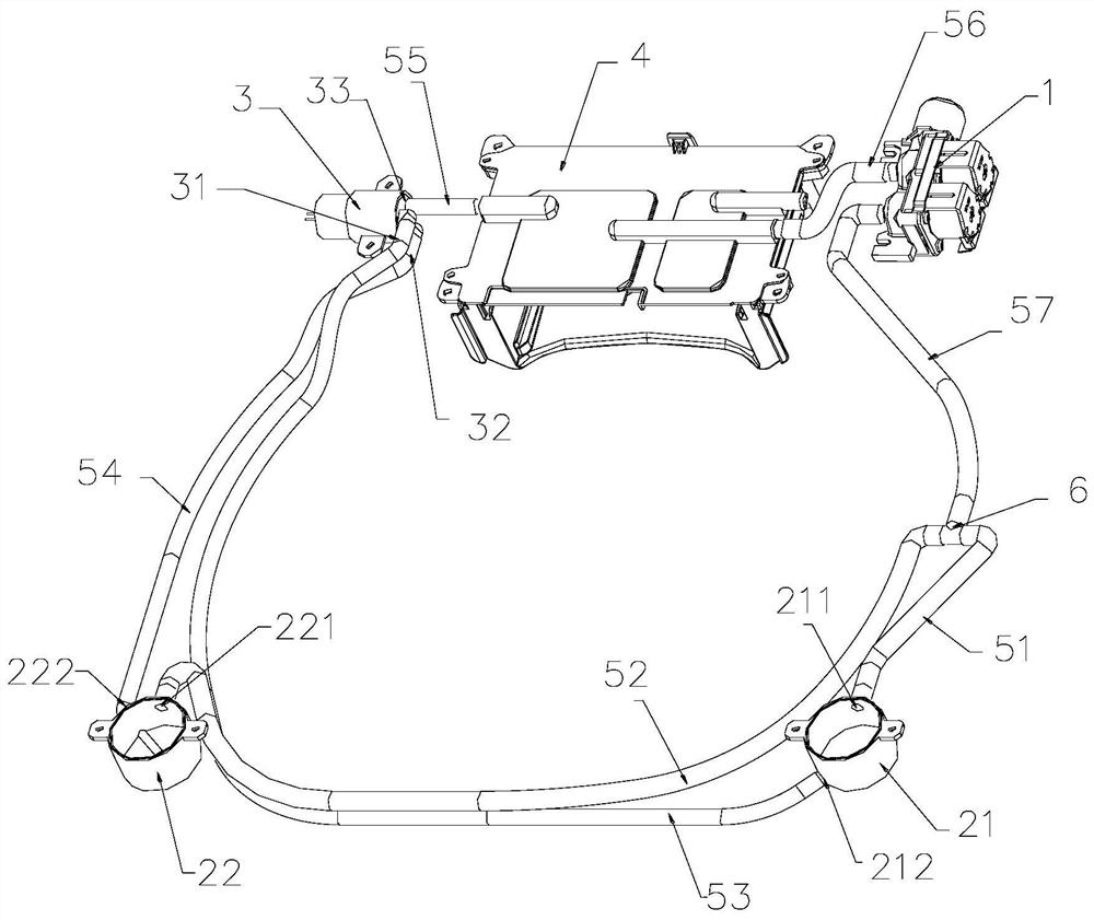 Washing machine feeding device, washing machine and control method of washing machine