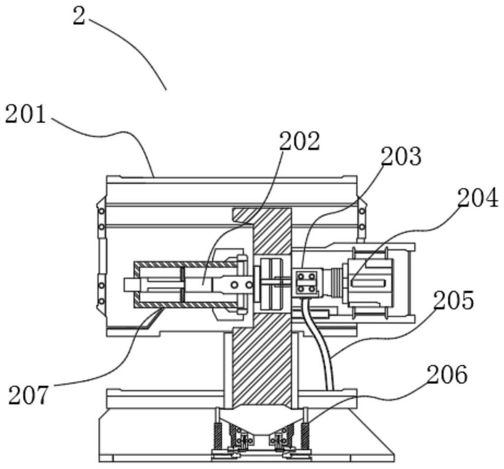 A spraying device for medium-sized bus motor castings