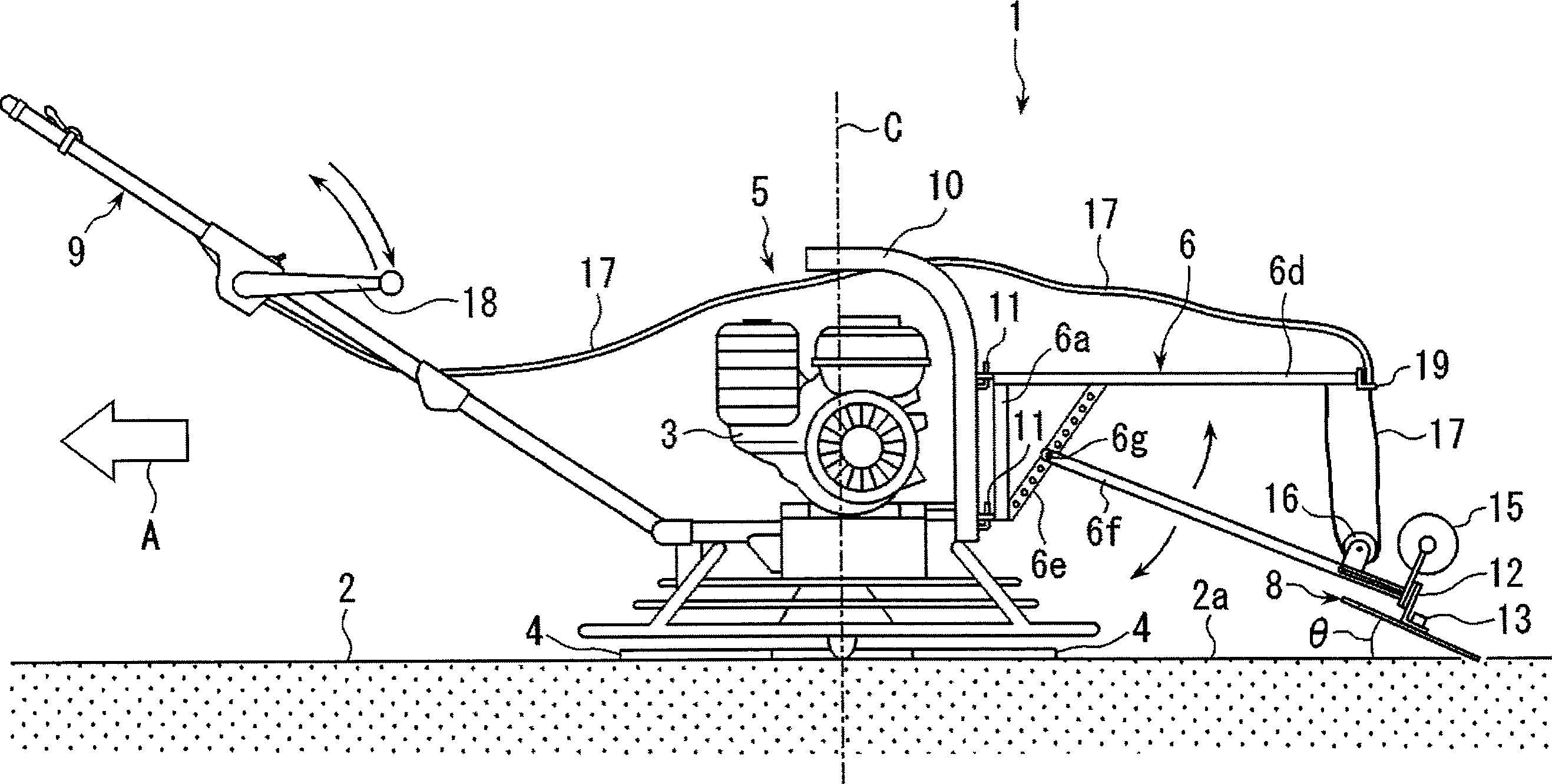 Floor surface finishing device