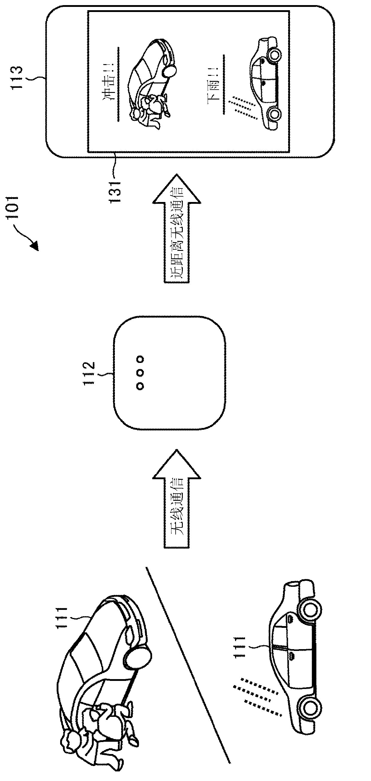 Vehicle portable device and information communication system