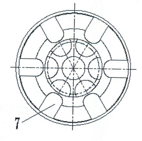 Proportional cartridge valve with variable flow gain