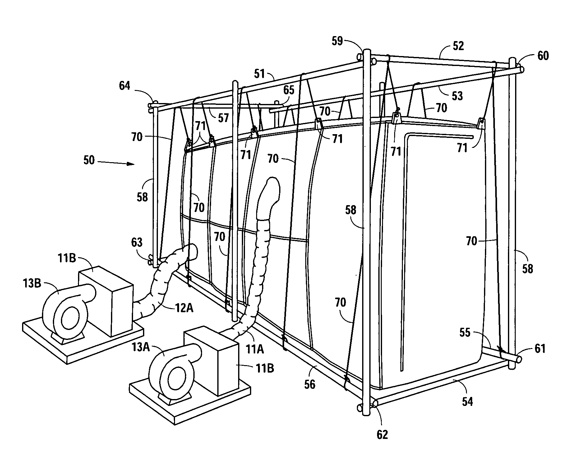 Modular welding or like operation conduit enclosure abstract of the disclosure