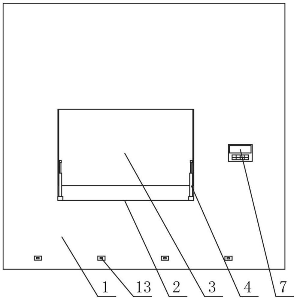 Intelligent control curtain wall electric fitting structure