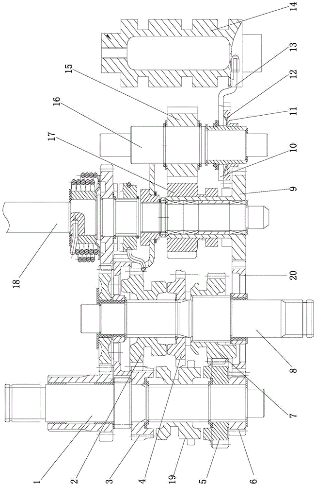 Transmission assembly with integrated reverse gear