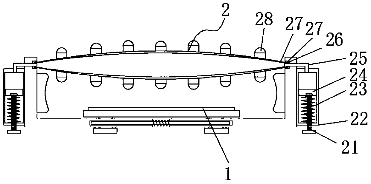 Electronic product screen protecting device