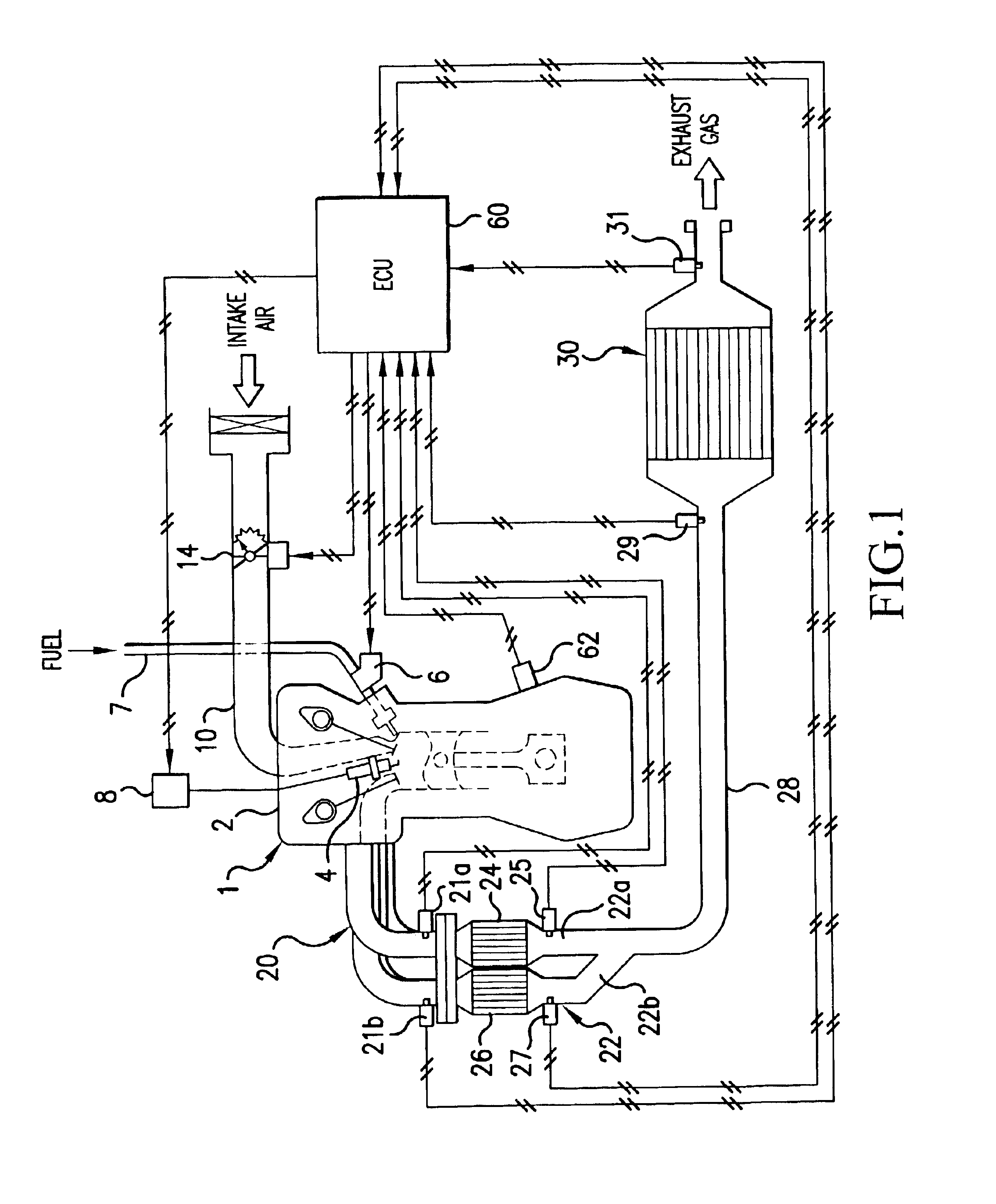 Exhaust emission control system for multiple cylinder internal combustion engine