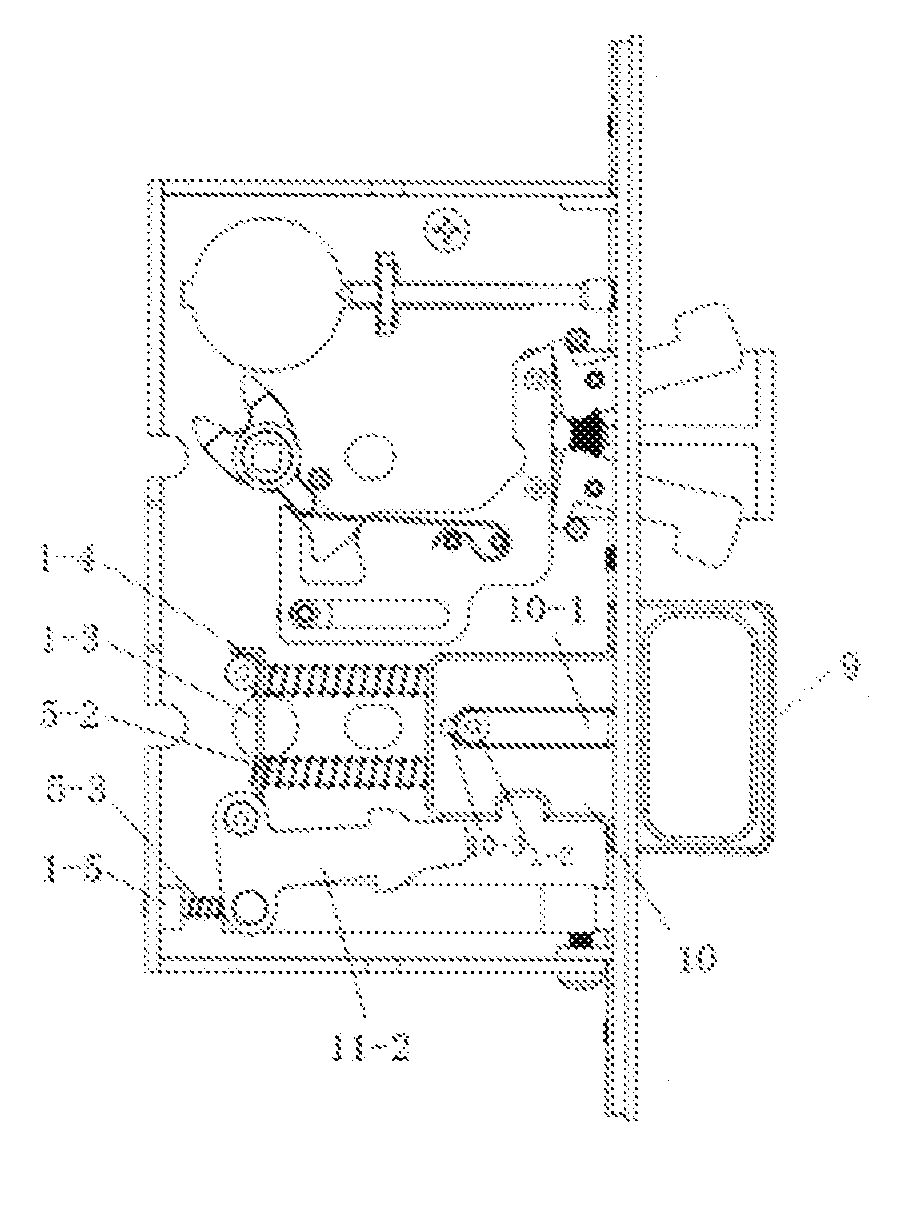 Lock body with adjustable strike plate for sliding doors