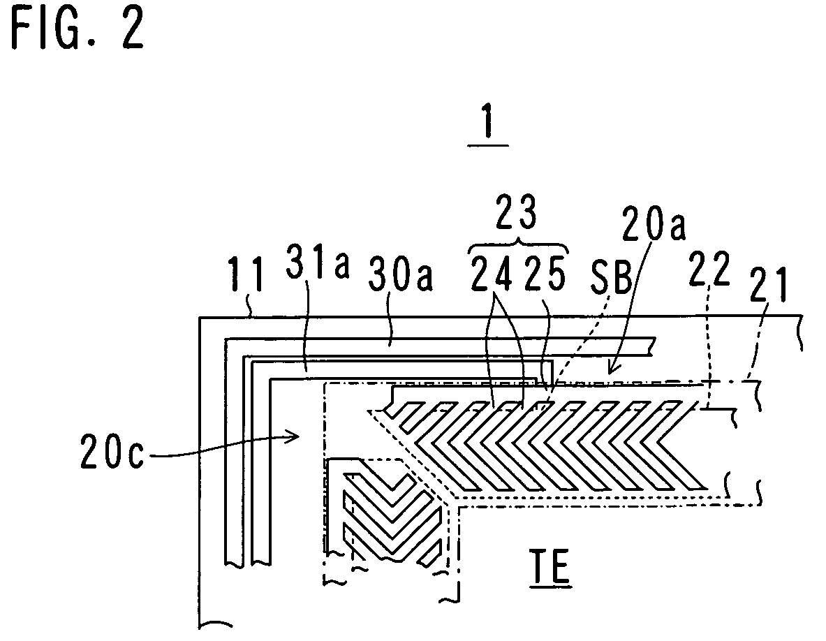 Touch panel device and method for manufacturing touch panel devices