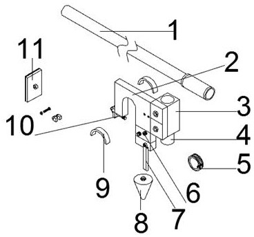 Hanging wall line pendant measuring device for engineering construction