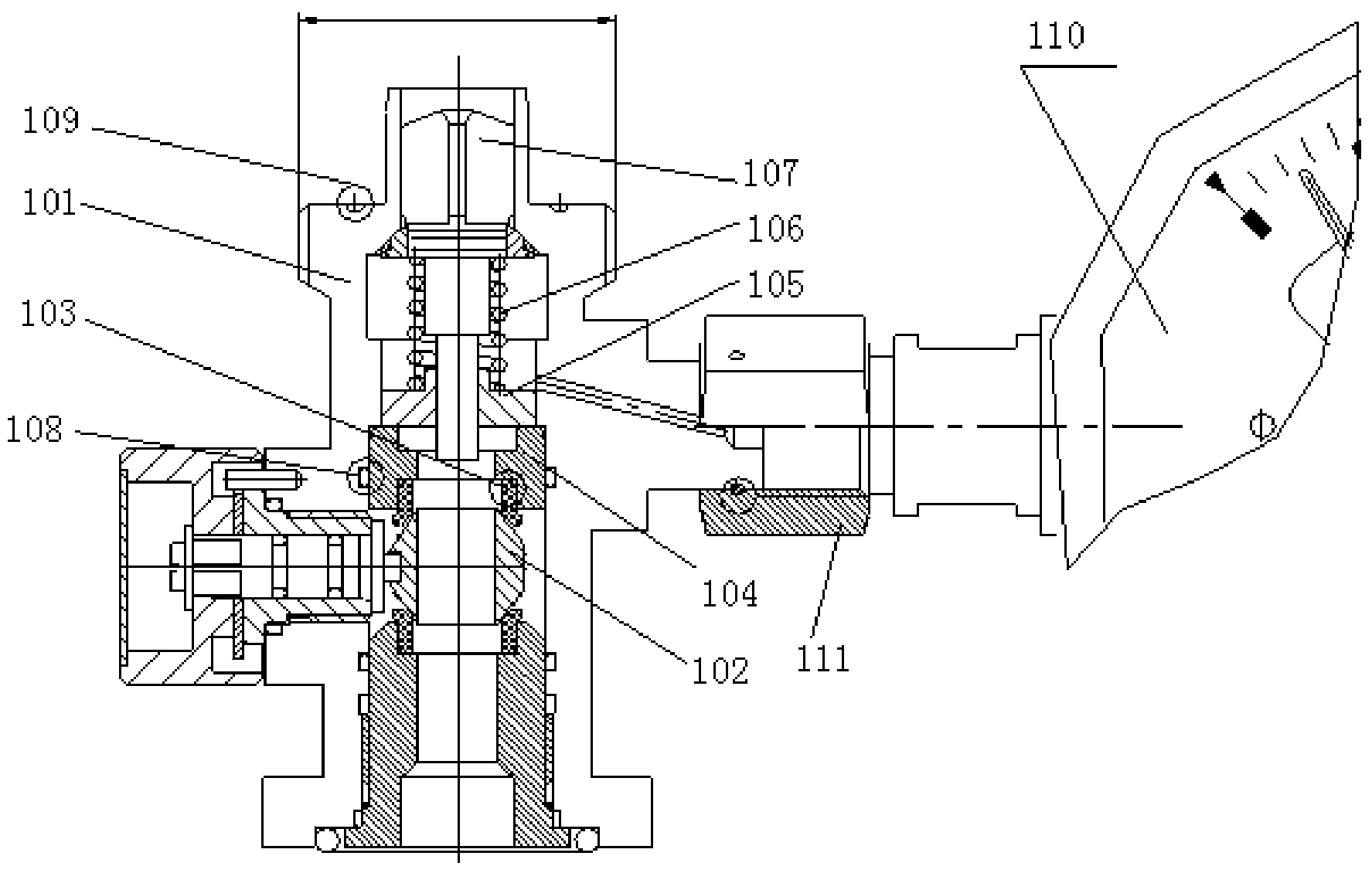 Multifunctional SF6 valve with temperature compensation and high sealing performance