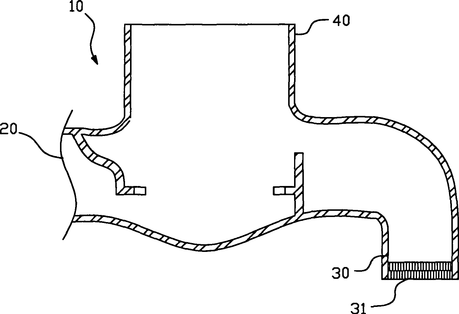 Finger pressing type tap