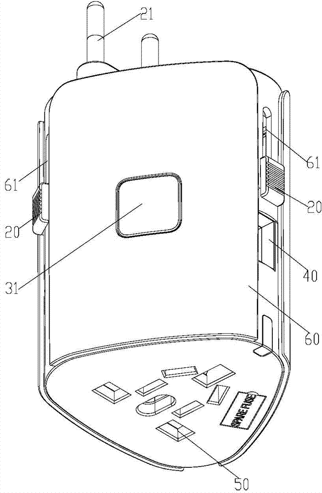 Traveling power supply adapter