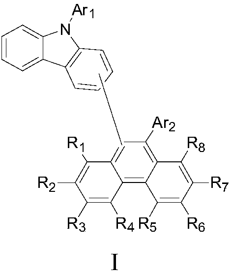 Compounds based on phenanthrene and carbazole, applications thereof, and organic electroluminescent device