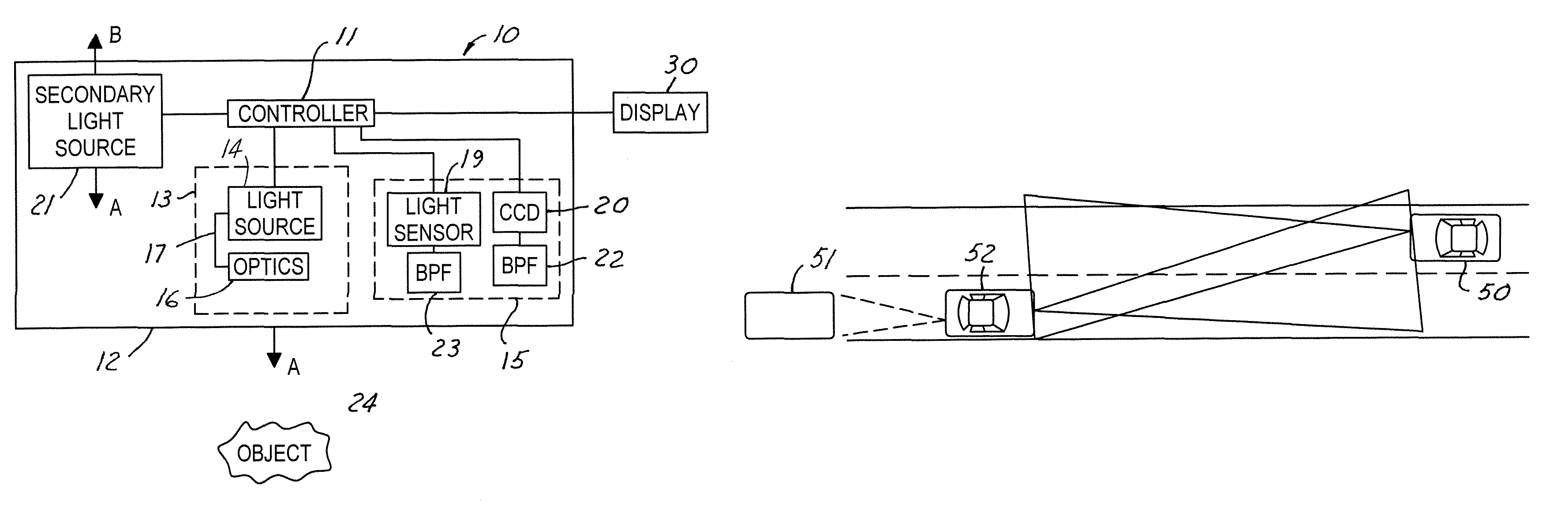 Active night vision system for vehicles employing anti-blinding scheme