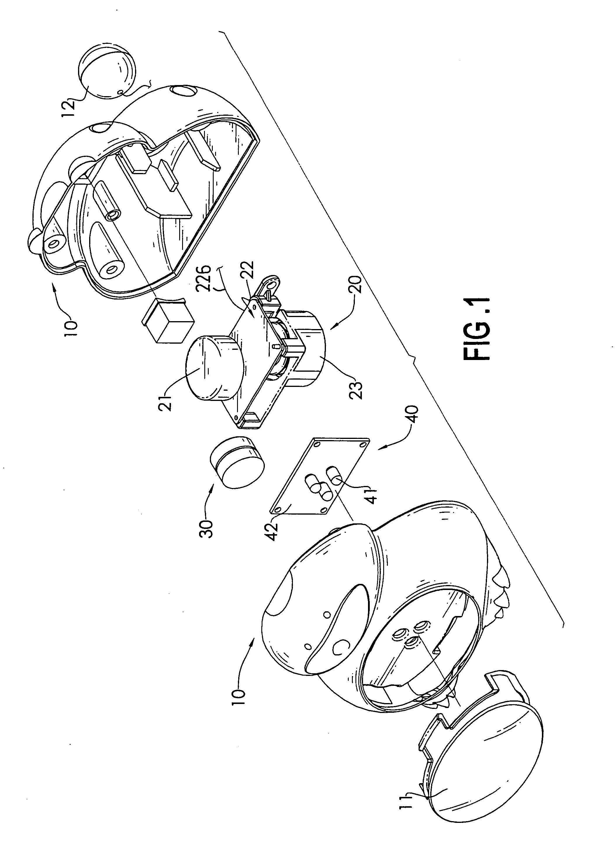 High-duration of illumination portable lighting device having manually actuated generator