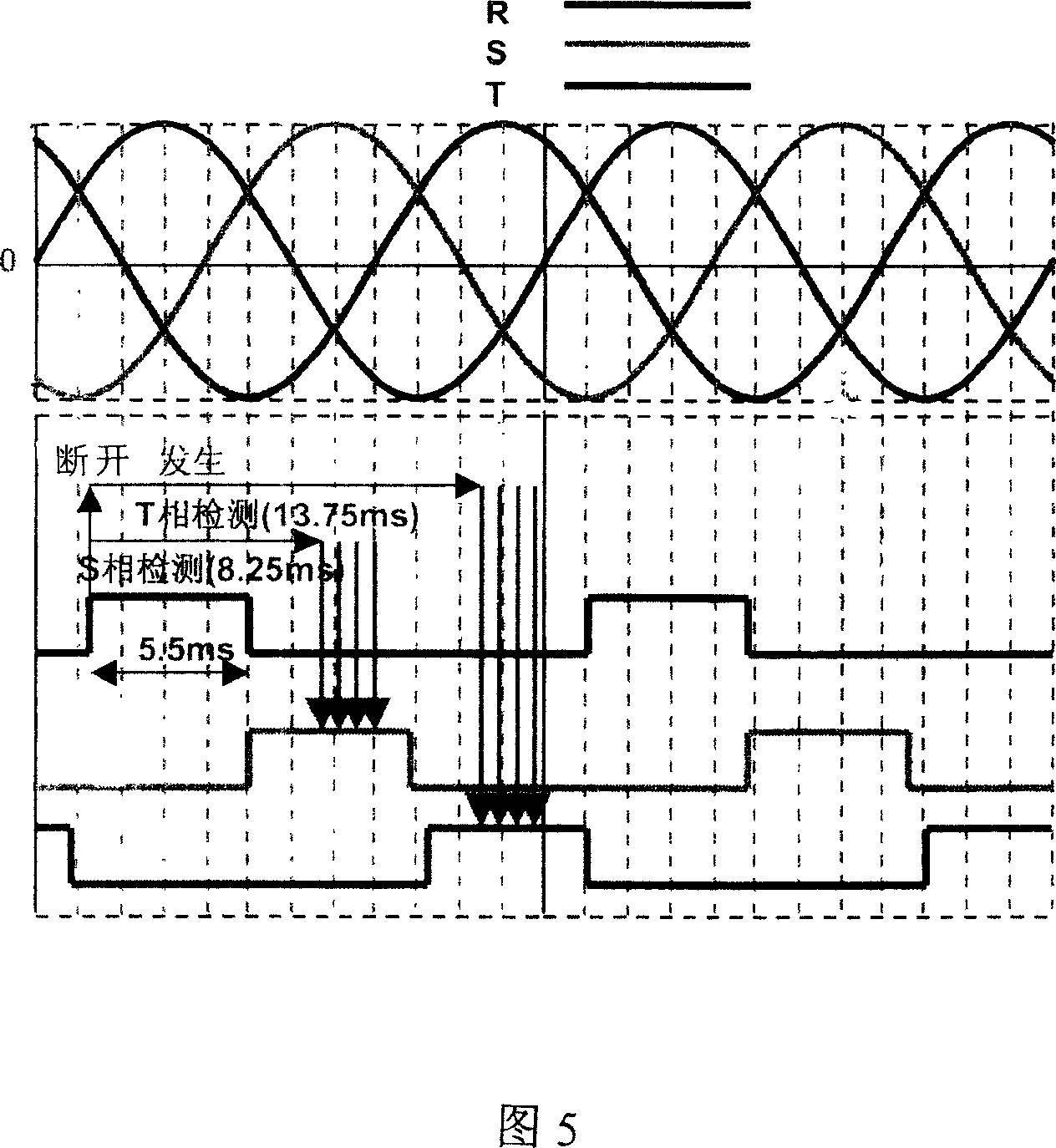 Three-phase compressor phase reversal and loss protection device and method