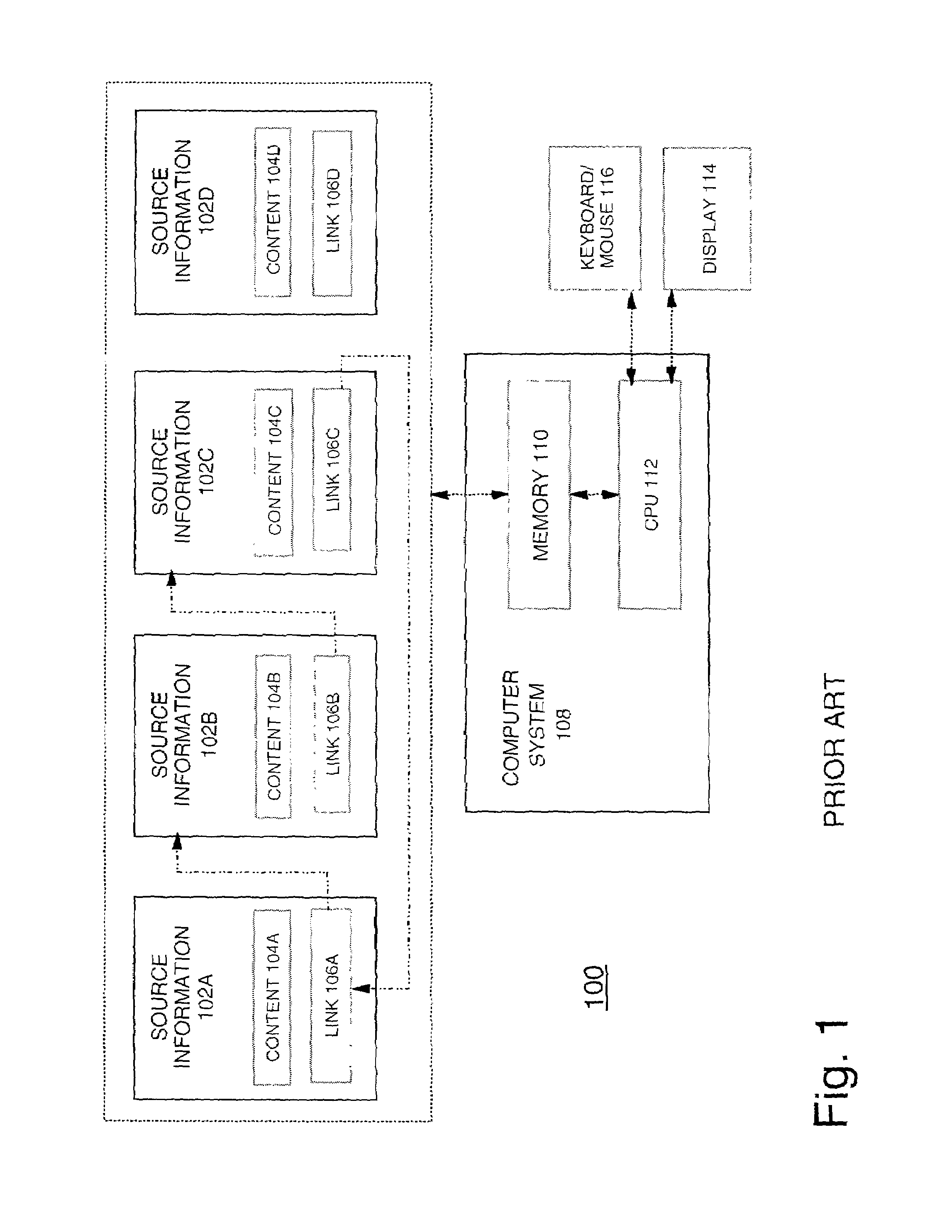 Link management of document structures