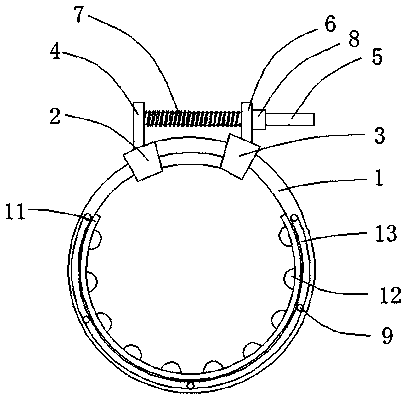 Orthopedics-department splint fastening device