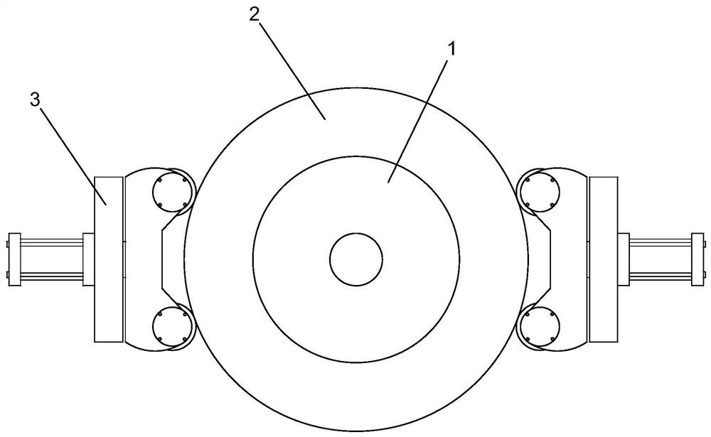 A copper straightening variable frequency roller with a brake