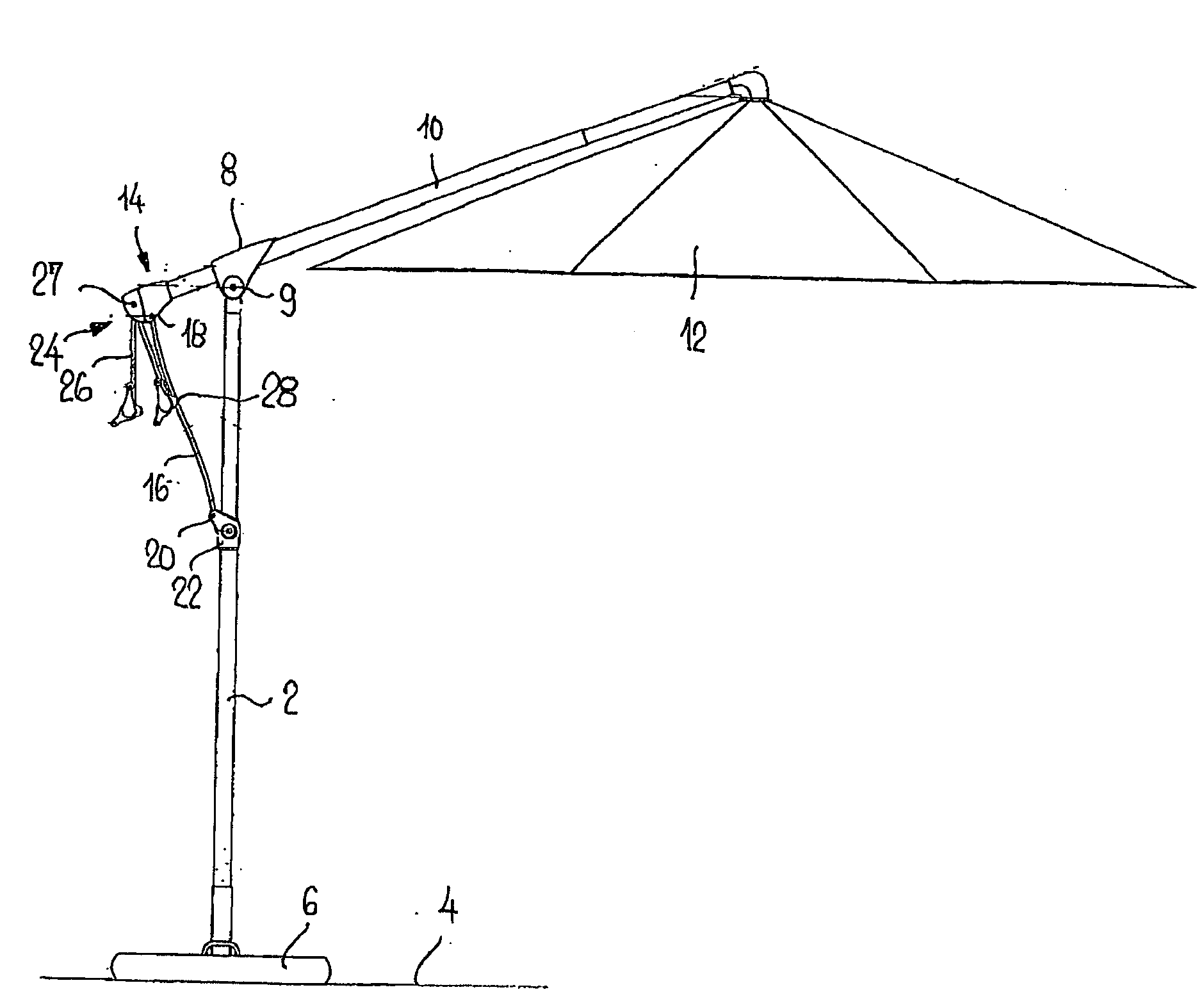 Free Arm Parasol