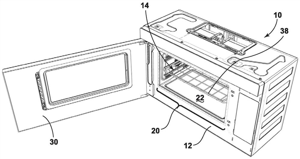 Microwave oven with integrated lower surface heating plate