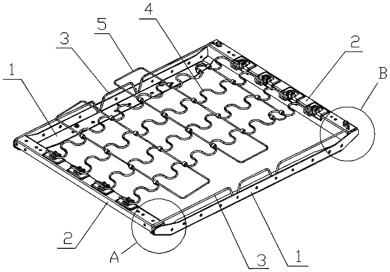 Sofa seat frame