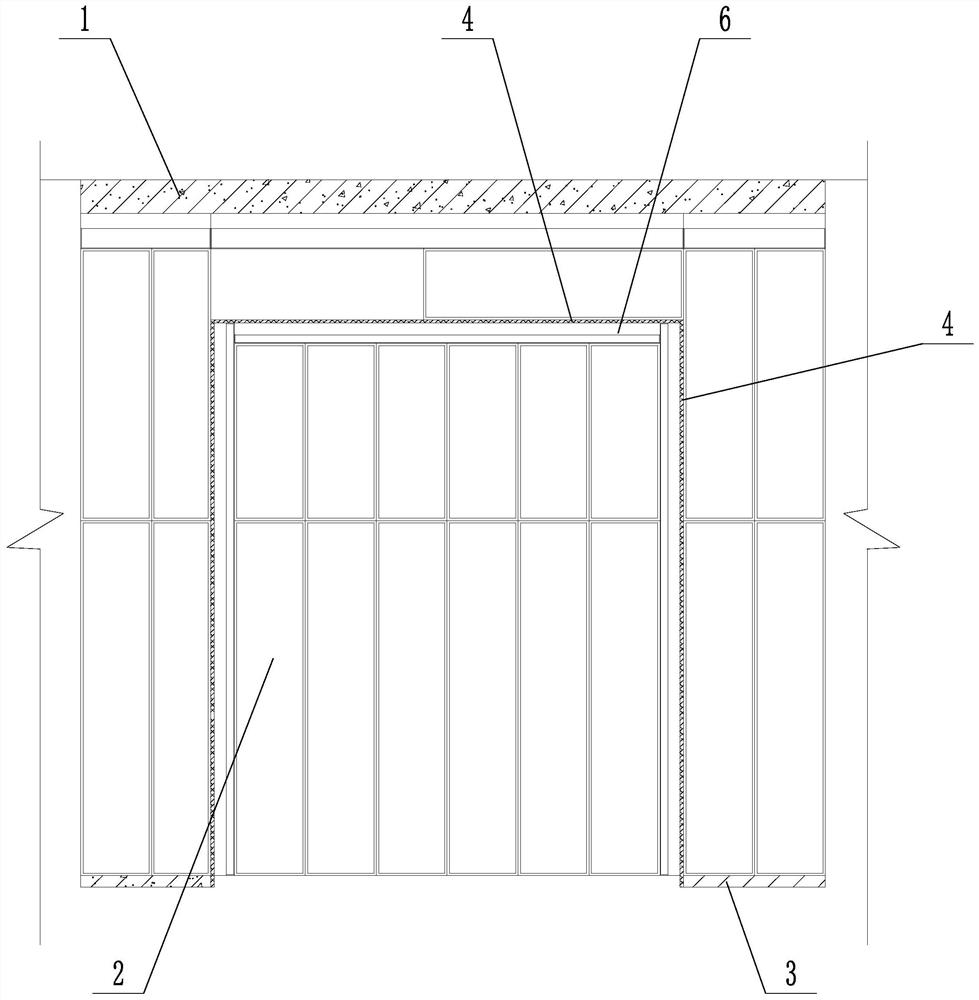 Bealock hole cast-in-place wall structure and construction method