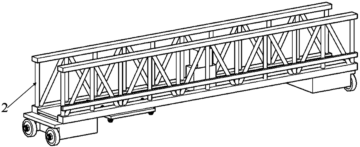 Device for restoring integrity of ice road in ice pool