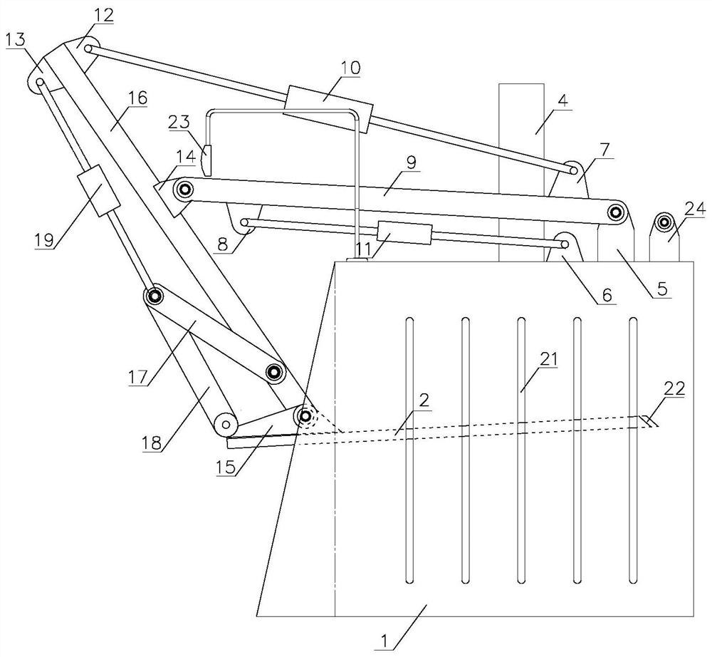 Transfer type automatic packaging mechanism and automatic packaging vehicle