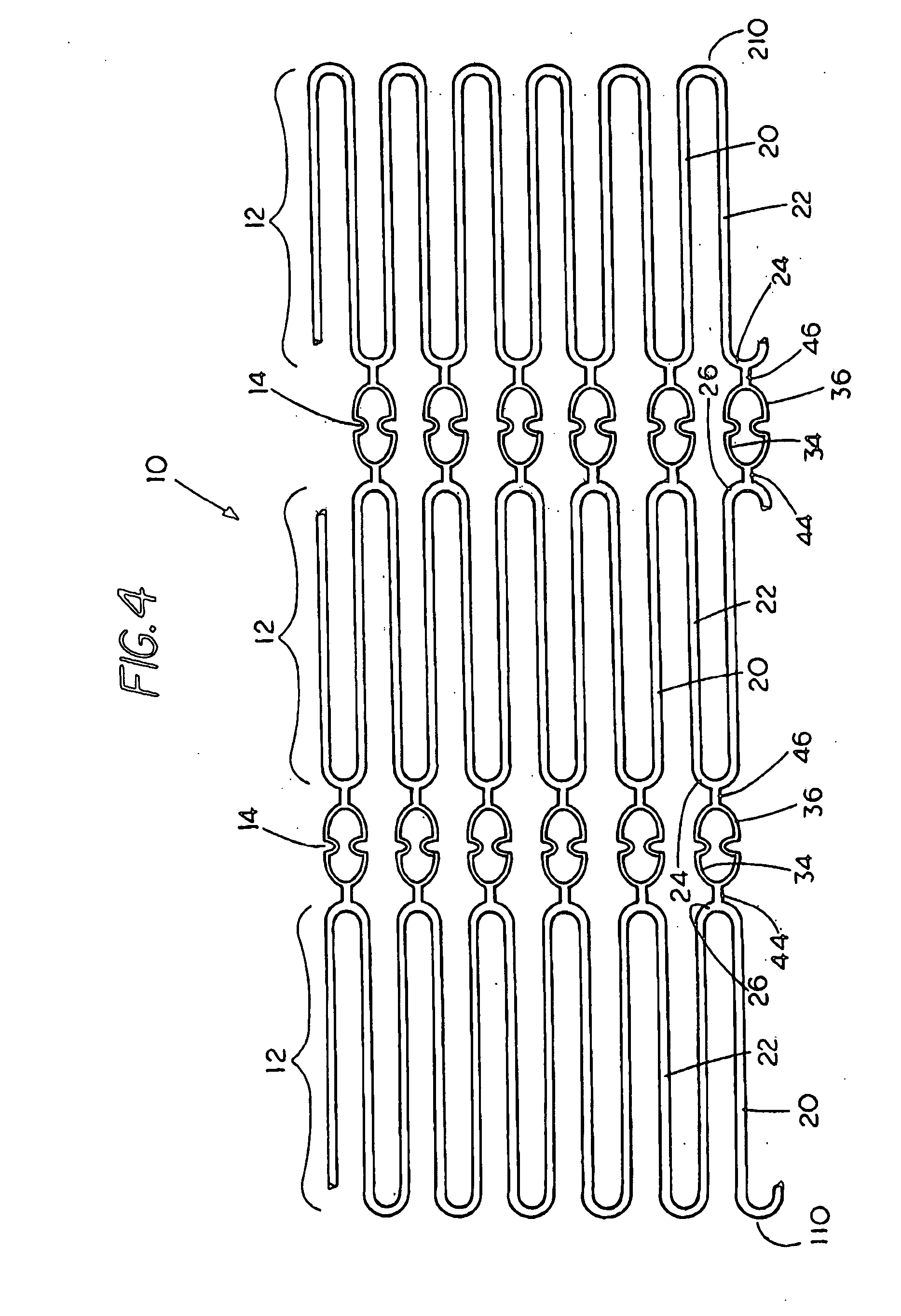 Flexible cells for axially interconnecting stent components