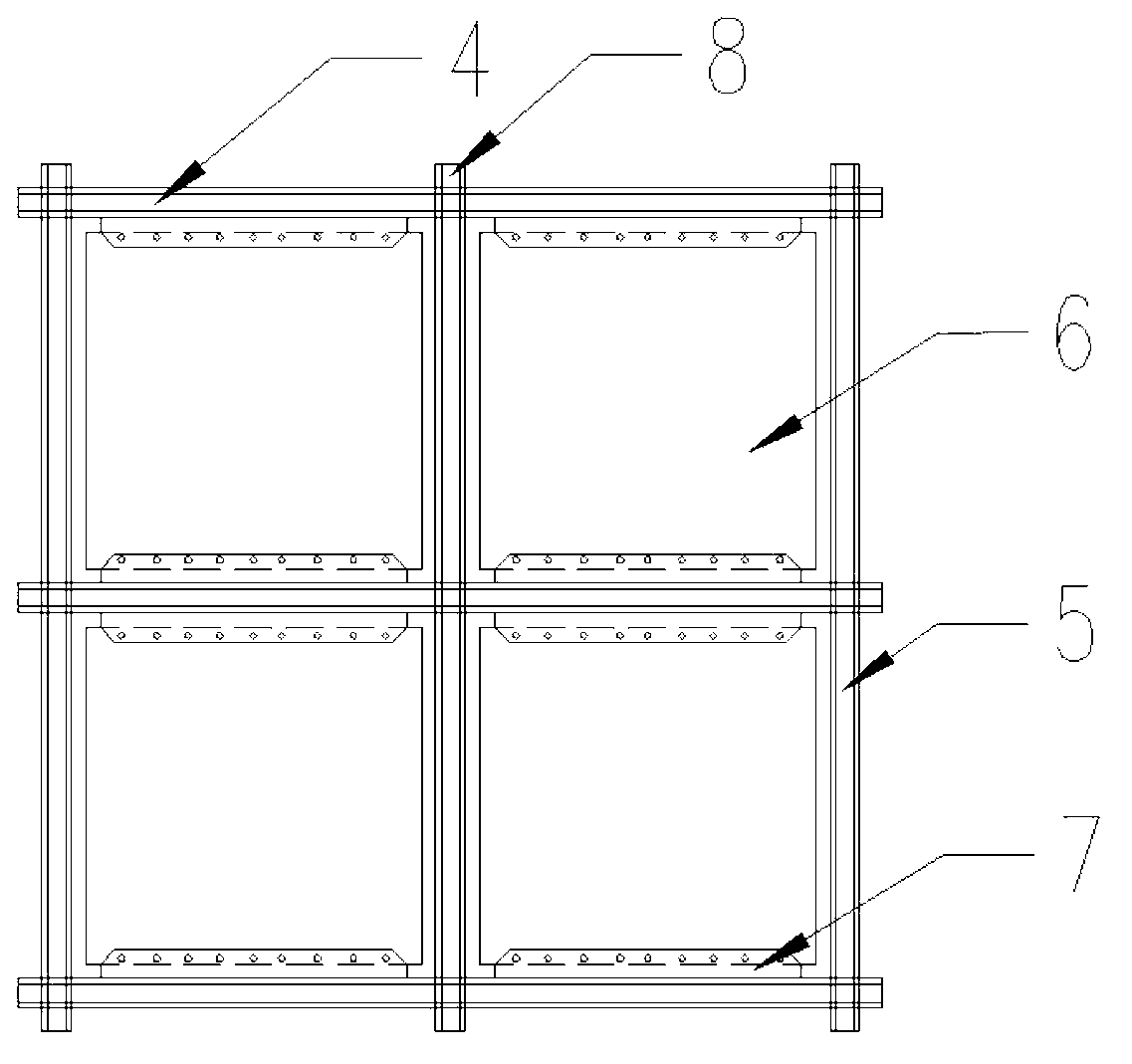 Separated steel plate shear wall